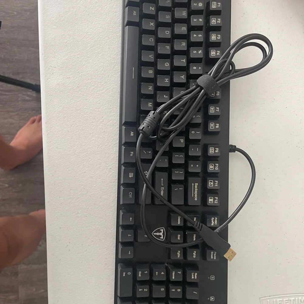 Black Wired Mechanical Keyboard